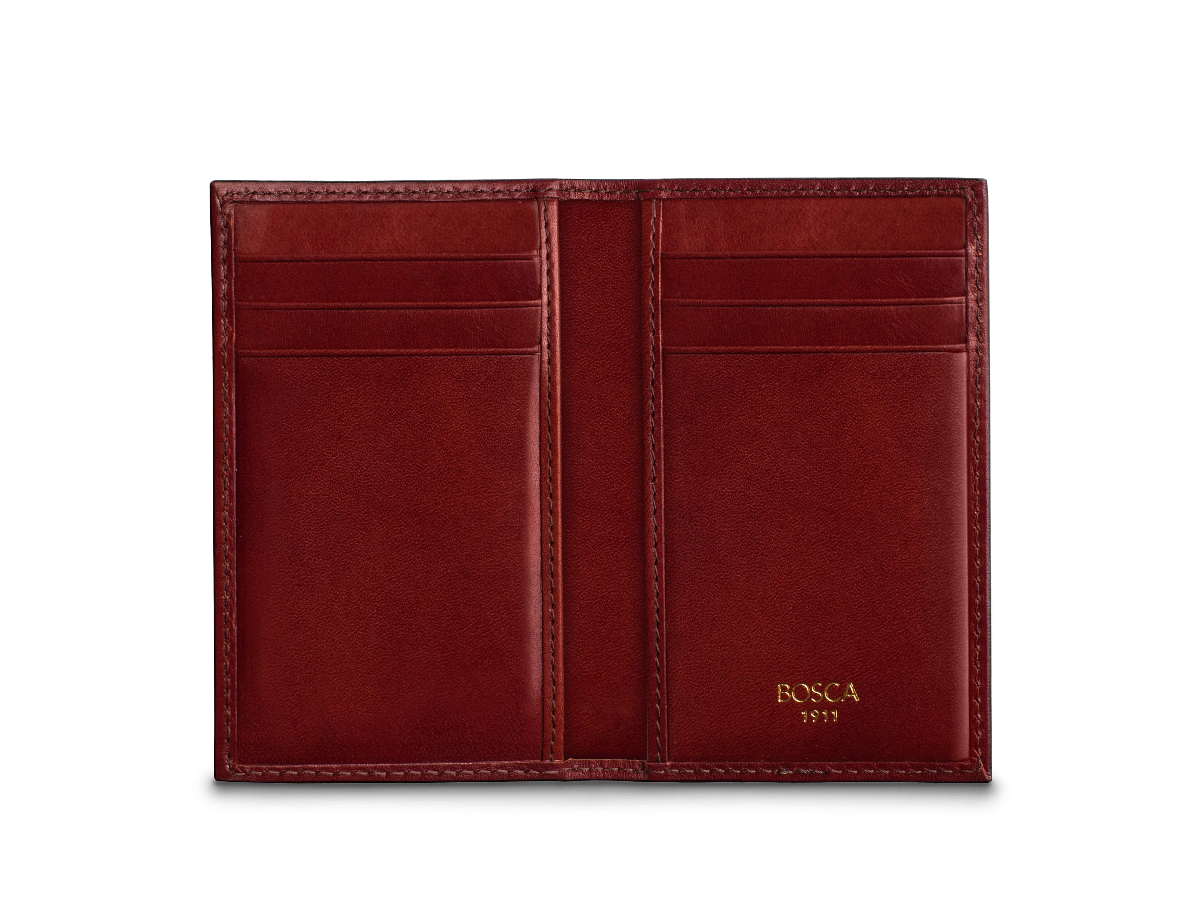 Old Leather 8 Pocket Credit Card Case